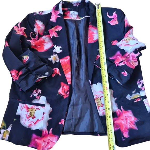 Worthington Lined Floral Bolero Jacket - Picture 4 of 9